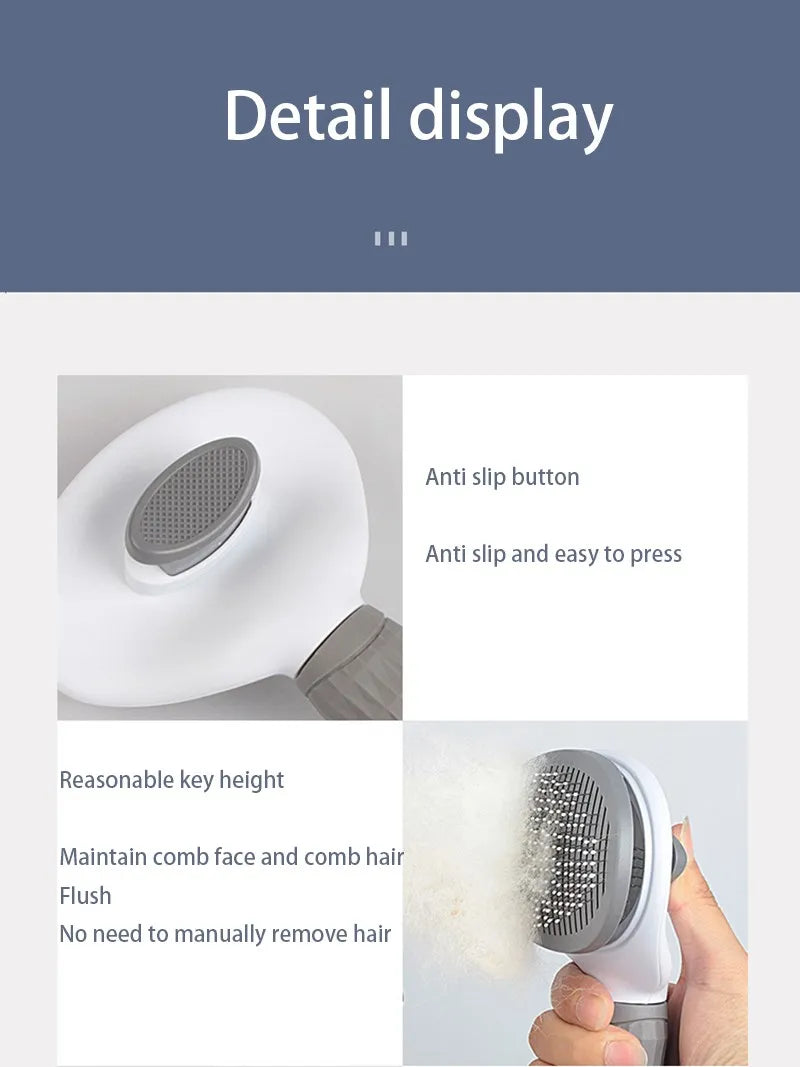 All-in-One Pet Hair Brush – Grooming Tool for Cats & Dogs