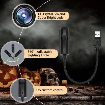 Moon Pumpkin Projection Lamp™ – 360° Rotatable Halloween Atmosphere Light
